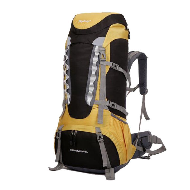 欧伦萨 运动户外背包户外休闲旅行包登山运动双肩防水背包登山包双翼户外背包 黄色
