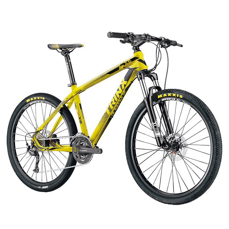trinx千里达极限系列x6铝合金车架禧玛诺27速前叉可锁山地自行车