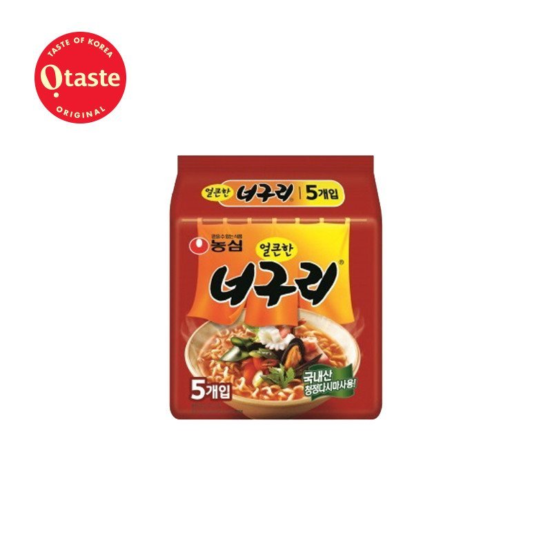 otaste卖场韩国进口农心香辣乌龙面120g*5连包高清实拍图