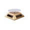 密迪尔 太阳能自动旋转架 底座展示架 柜台托架 液晶黑色（圆盘）