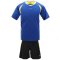 欧伦萨 足球服英途 光板足球服 训练服 足球服套装 L 蓝色