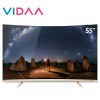 海信VIDAA（Hisense）LED55V1UC 55英寸VIDAA-TV标准版 4K超高清智能曲面电视（香槟金）