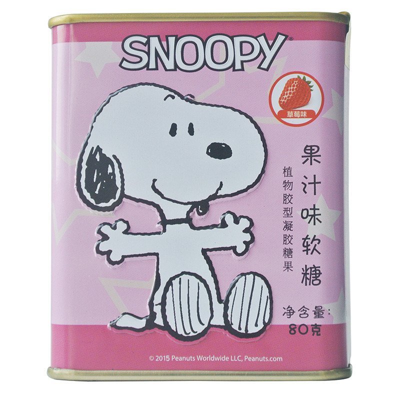 史努比果汁味软糖草莓味80g