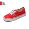 Vans/范斯 男鞋经典红色Authentic中性情侣款帆布鞋低帮休闲鞋 VN-0EE3RED12891 红色 35码