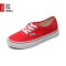 Vans/范斯 男鞋经典红色Authentic中性情侣款帆布鞋低帮休闲鞋 VN-0EE3RED12891 红色 43码