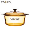 康宁(VISIONS)锅具套装 汤锅3.5L+0.8L+单柄锅2.5L 晶彩透明锅具套装玻璃锅炖汤锅煲汤锅