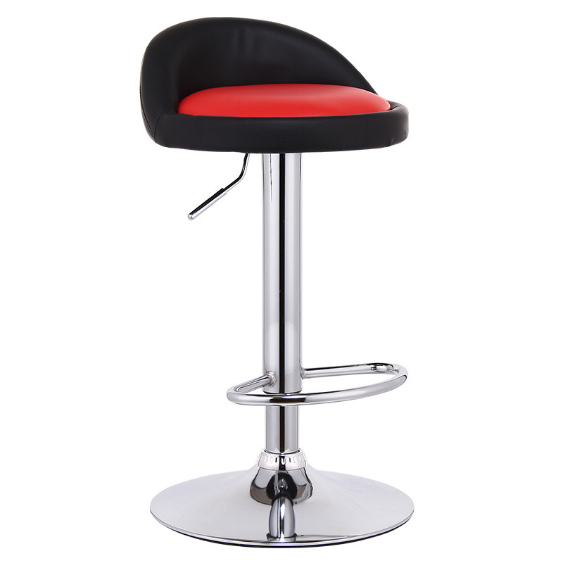 迈亚家具 时尚吧台椅酒吧椅吧椅 高脚升降凳子 欧式吧台凳 现代简约吧凳前台椅子 高款-内红外黑.