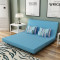 有居 uzjuz 多功能沙发床单人1米双人1.2米1.5米两用布艺小户型可折叠沙发床 蓝色1M