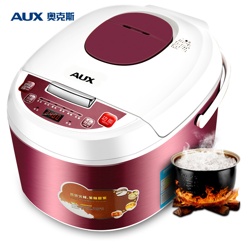 奥克斯（AUX） YC-40E 智能预约 4L多功能黄晶内胆电饭煲/电饭锅 紫色