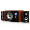 Sansui/山水 GS-6000（80A）蓝牙巨炮音箱台式电脑电视低音炮音响 梨花木纹色