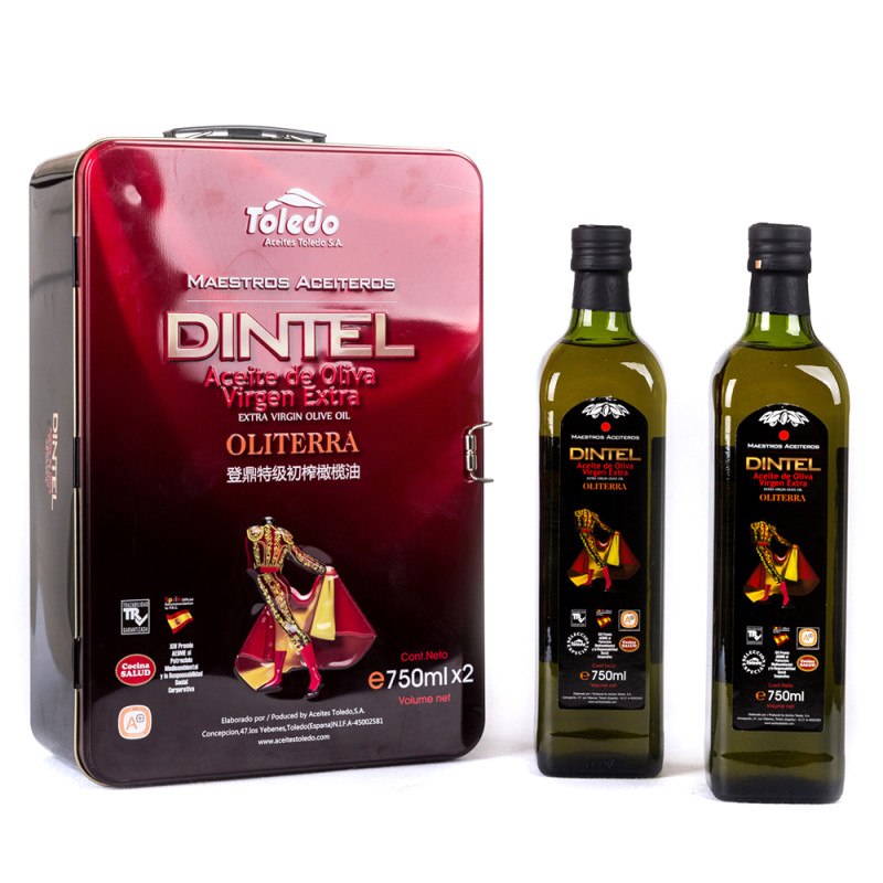 登鼎dintel 特级初榨橄榄油礼盒 750ml*2 西班牙进口