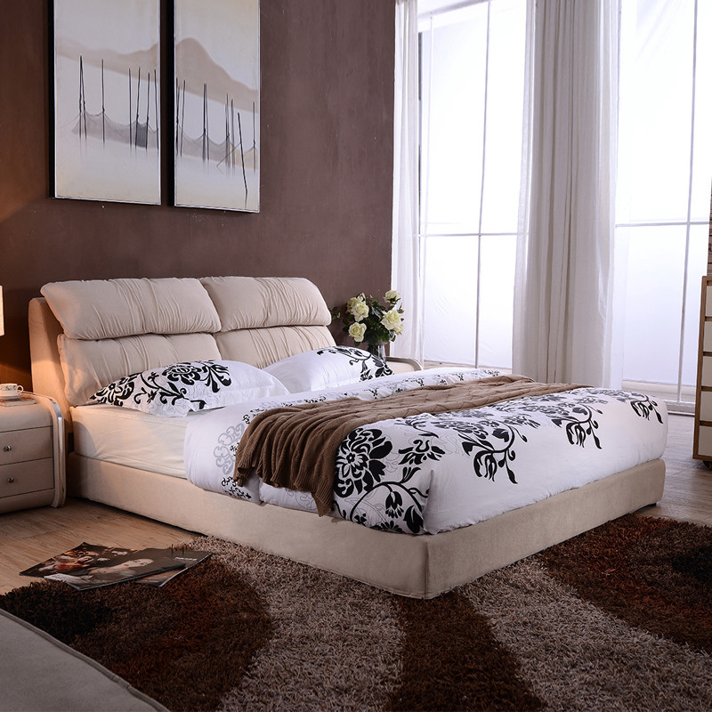 布床 B11 (1.8*2.0米)床+天然椰棕床垫+1个床头柜