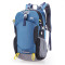 欧伦萨 户外运动包户外背包防水登山包轻徒步旅行包运动书包男女款双肩背 蓝色