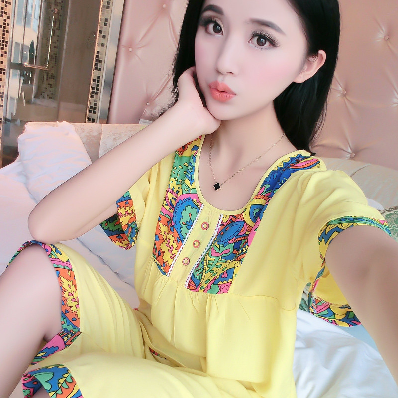RM19可爱小象 L（100斤-115斤） YDM-RM08淡黄花领