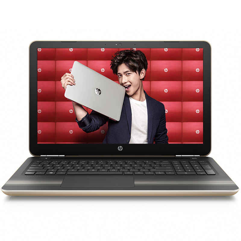惠普（HP)畅游人Pavilion 15-au146TX 15.6英寸笔记本电脑(i5-7200U 4G 500G 2G独显 Win10）金色