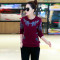 潮步2016秋季新款女装时尚修身休闲运动服两件套装V3067 XXXL 白色