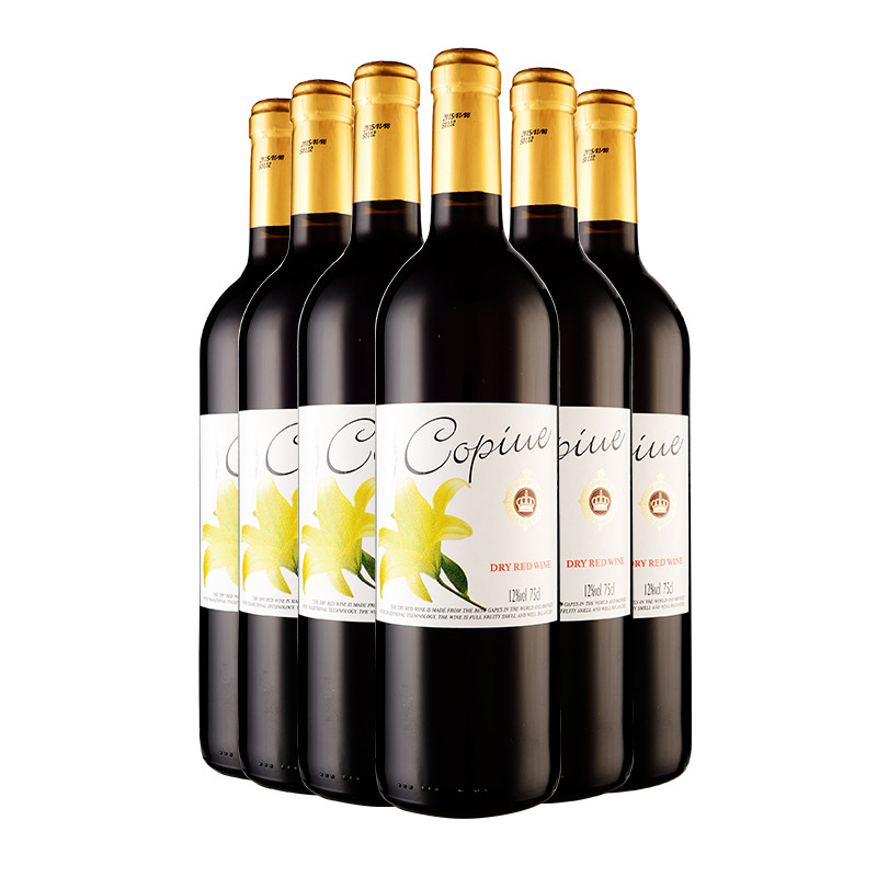 【苏宁超市】智利原酒进口 柯碧韦（Copiue）特酿干红葡萄酒 12度 750ml*6整箱装 干型葡萄酒
