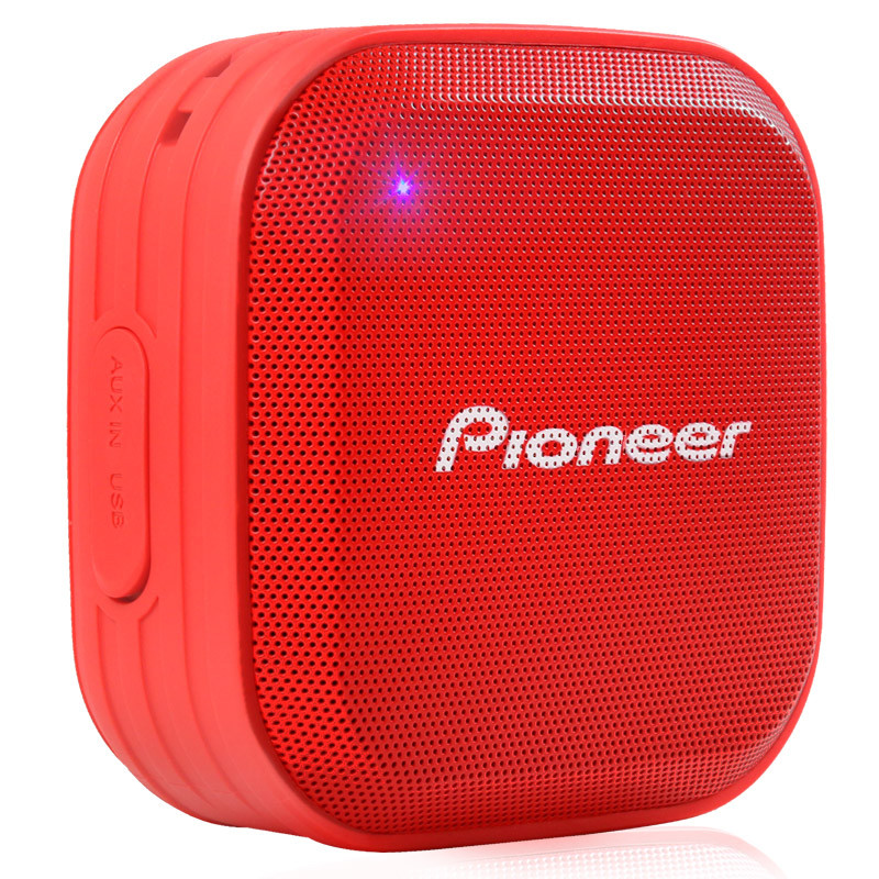 先锋（Pioneer）MOMO 立体声防水便携蓝牙音箱 BA501 （红色）
