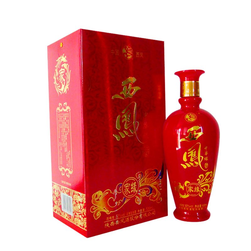 西凤酒中华缘（家缘）50度浓香型白酒 500mL *6(整箱装)新老包装随即发货 以到货实物为准
