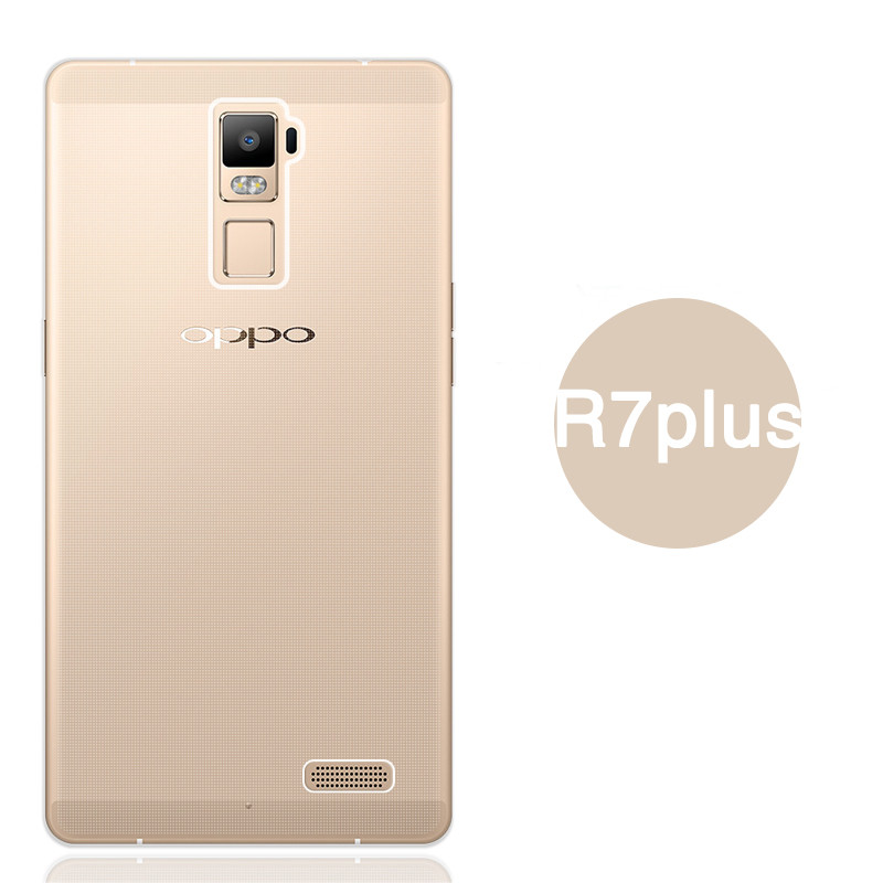OPPOR9手机壳 oppor9 R9 Plus 保护套oppo r7 r7s r7plus手机壳硅胶防摔透明壳 6.0寸oppoR7plus-透明手机壳