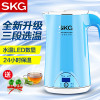 艾诗凯奇(SKG) 电水壶 8068蓝色 1.7L升级款三段选温防烫烧水壶304不锈钢内胆电热水壶