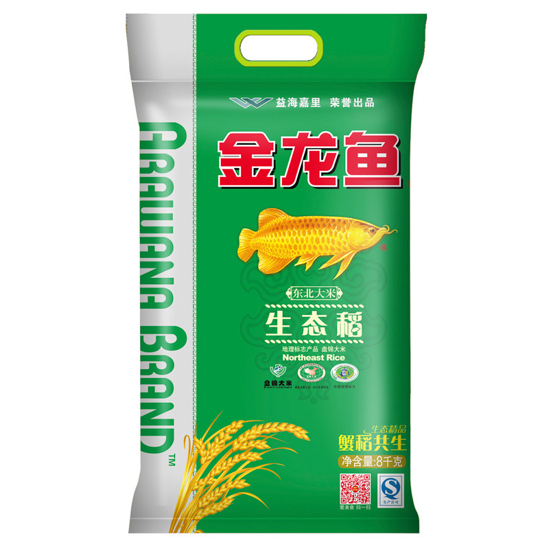 金龙鱼盘锦生态稻东北大米8kg 粳米