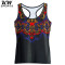 KW SPORTS 加厚印花运动瑜珈背心女2015秋冬季瑜珈服健身房跑步服 L 花色