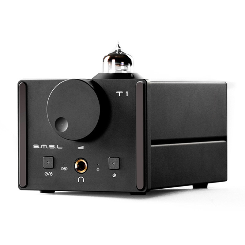 S.M.S.L 双木三林 T1 解码DSD胆机耳放 前级384kHz USB\光纤\同轴解码器耳放一体机