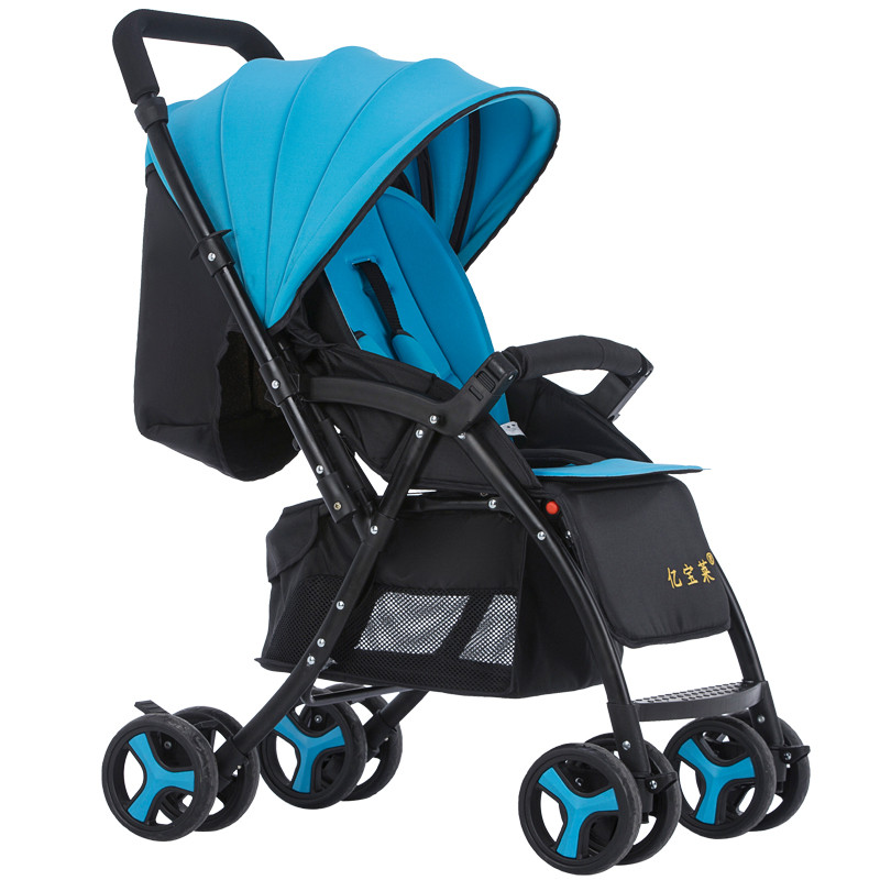 亿宝莱318-1四轮减震款婴儿推车 酒红色高清实拍图