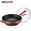 爱仕达（ASD）不粘锅 32CM少油烟不粘锅炒菜锅油你控 炒锅锅具 CL32Y5WT-T（咖啡色）