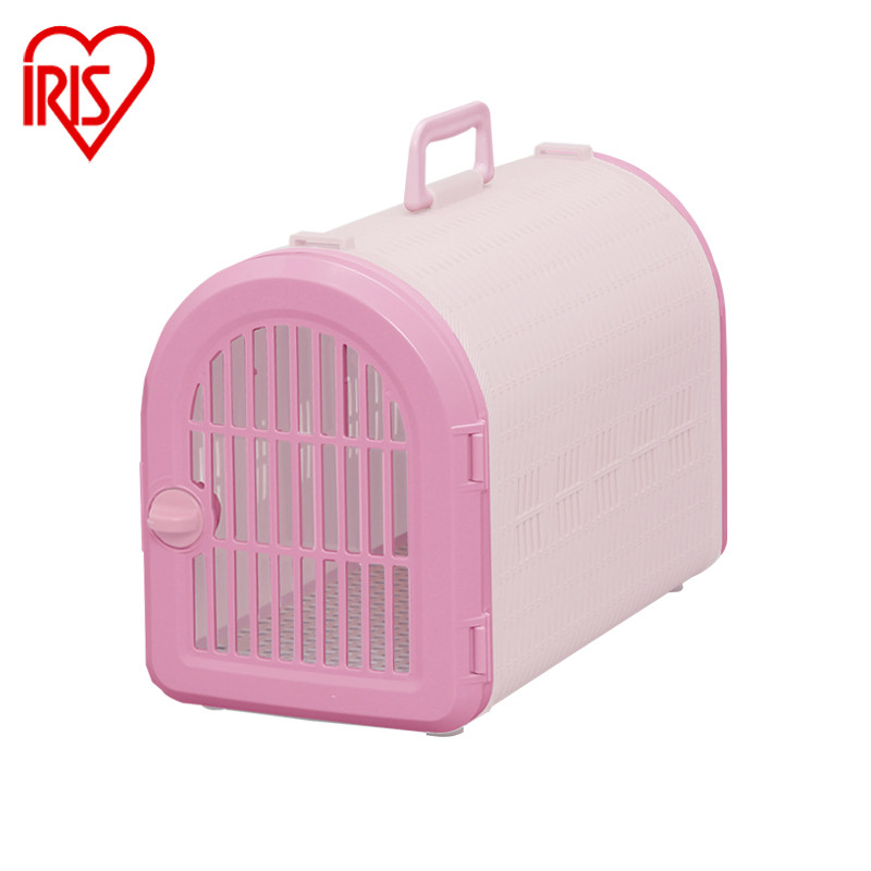 爱丽思IRIS 猫狗手提便携宠物笼 航空箱 外带笼BL-460M M 粉色