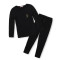 猫人儿童热力绒保暖套装KU247108 170cm 黑色