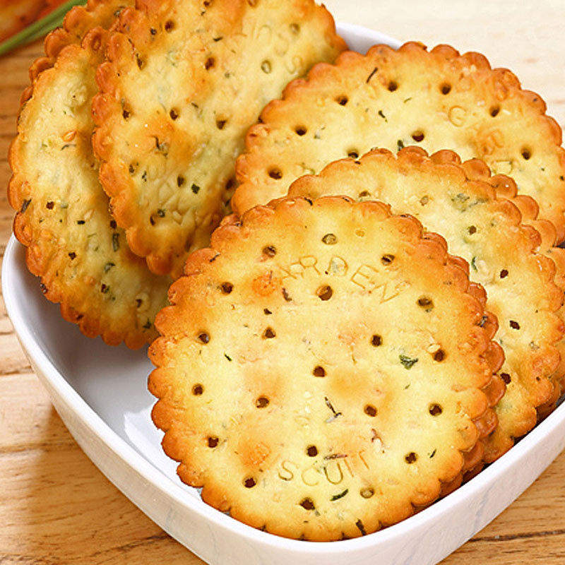 嘉顿香葱薄饼 包装225克咸饼干脆芝麻小吃休闲零食食品1207高清实拍图