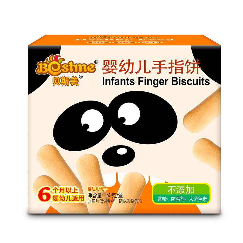 贝斯美bestme婴幼儿手指饼60g/盒