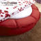 易达彼思简约公主软皮床双人圆床个性创意异形欧式粉色婚床时尚内径2米圆床 白色（内径2.2米圆床+乳胶床垫）