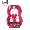 kiwy原装进口宝宝汽车儿童安全座椅isofix硬接口0-4岁 新生婴儿双向可躺 哈雷卫士 至尊红