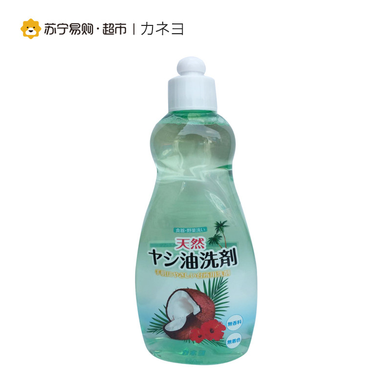 【苏宁易购超市】 可耐优 天然椰油果蔬餐具洗洁精 550ML