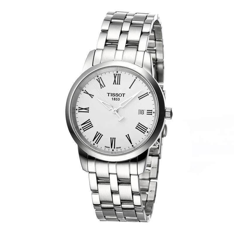 天梭(TISSOT)手表时尚系列石英运动男表T033.410.11.053.01 黑色2 白色