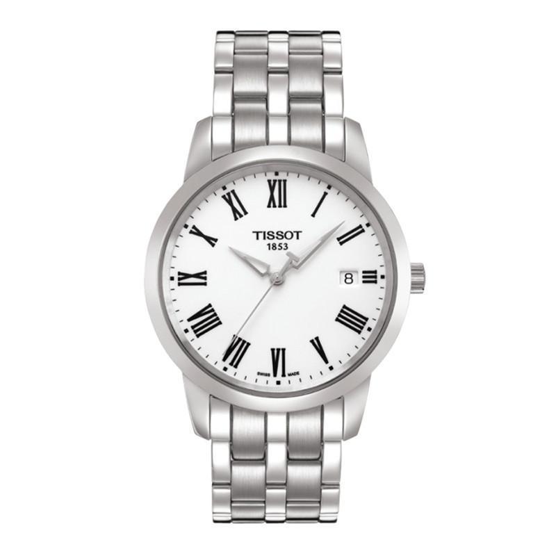 天梭TISSOT经典系列石英钢带男士手表T033.410.11.013.00 瑞士正品
