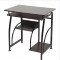 【京好】电脑桌 简易办公台式书桌简约家用写字桌A136 70cm蓝松木色有斗