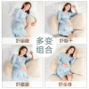 枕工坊孕妇枕头护腰托腹侧睡枕u型枕多功能睡觉侧卧枕孕抱枕靠枕托腹托腹抱枕怀孕抱枕孕妇枕怀孕孕期神器多色可选安睡整晚 彩棉绿条