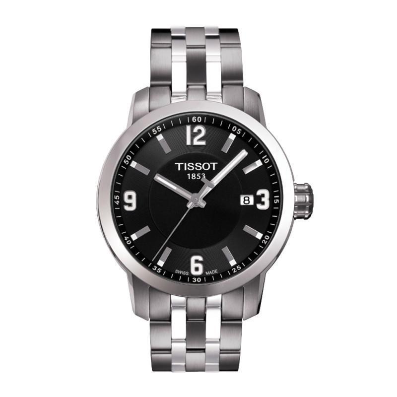 天梭Tissot-PRC 200系列T055.410.11.037.00 石英男表 黑色