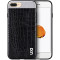 优加 美触系列手机壳适用于iPhone7 plus5.5英寸-鳄鱼纹睿智黑