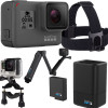 GoPro HERO 5 Black运动摄像机 含骑行专业版配件套包（电池+双电充电器+三向自拍杆+头部固定带+夹具)
