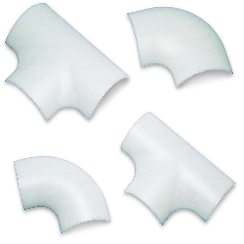 凯士士 圆形地板配线槽接头上盖，L型接头，灰色，RDL50 RDL50