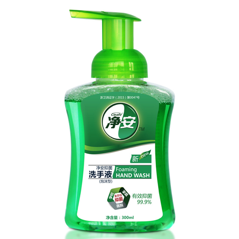 净安（Cleafe）泡沫抑菌洗手液 300ml