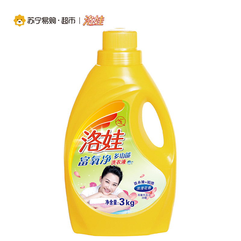 洛娃富氧净多功能洗衣液浪漫花香3kg