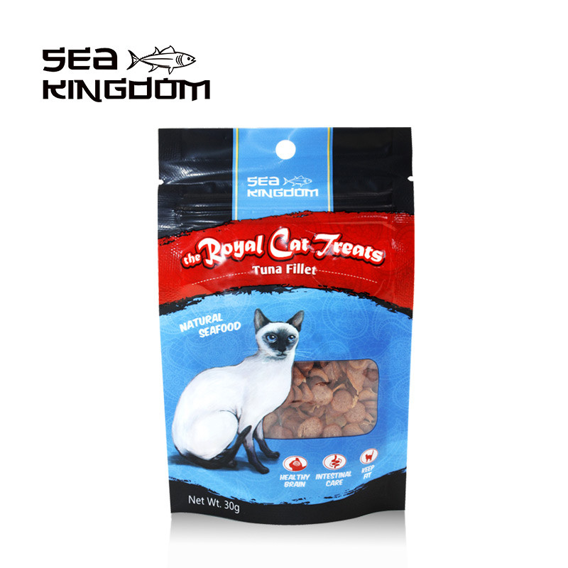 海鲜王国（Sea Kingdom）宠物猫咪猫零食（金枪鱼片）30g
