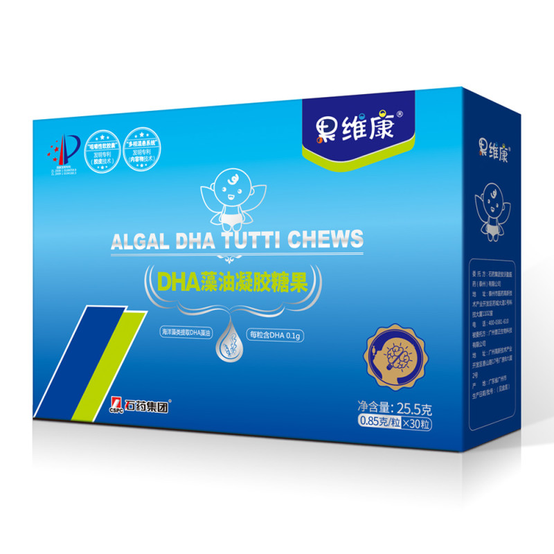 【苏宁自营】果维康 DHA藻油凝胶糖果0.85g/粒*30粒/盒