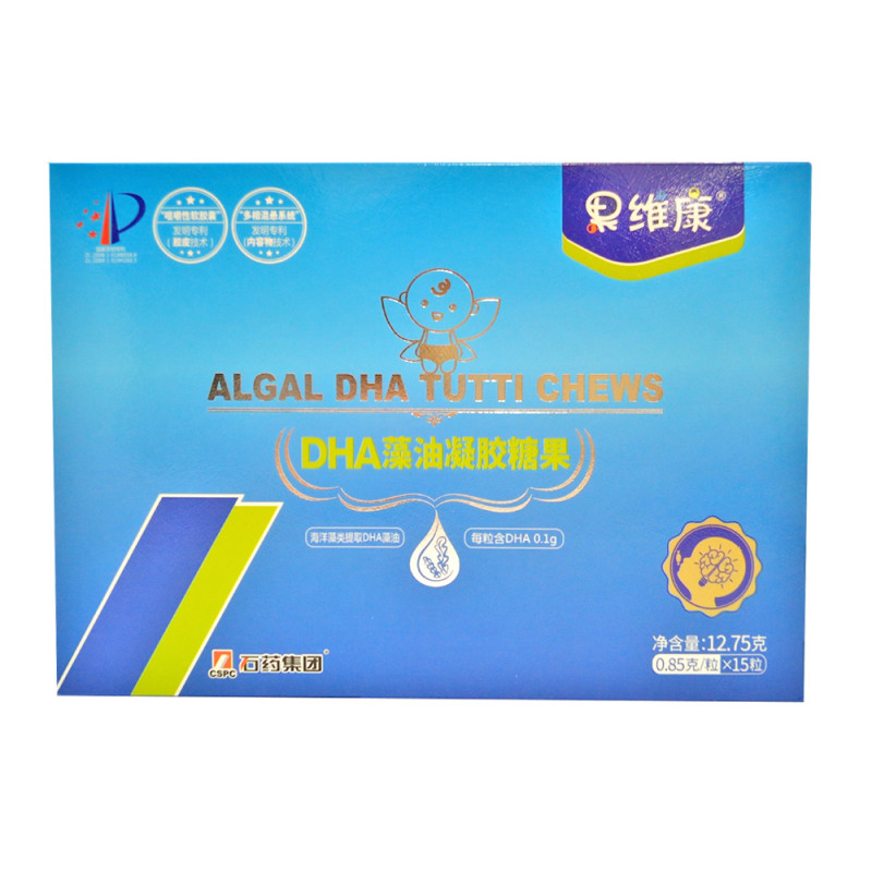 【苏宁自营】果维康 DHA藻油凝胶糖果0.85g/粒*15粒/盒